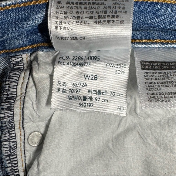 Levi's Premium WEDGIE Icon Jeans size 28 Button Fly Athens Pushed - Picture 12 of 12